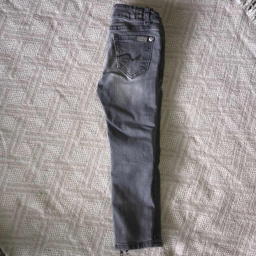 7 for all mankind “The Ankle Skinny” zipper jeans